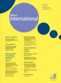 Highlights of February's issue of International Psychiatry