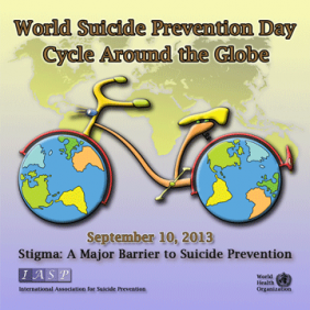 World Suicide Prevention Day - 10 September, 2013 Cycle Around the Globe